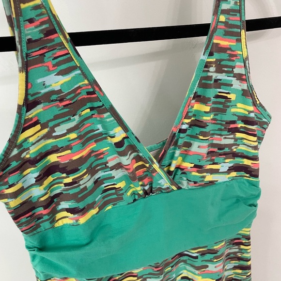 Patagonia Margot Tank Dress Size Medium Sizzling Sun: Desert Turquoise. 8 - Picture 4 of 6